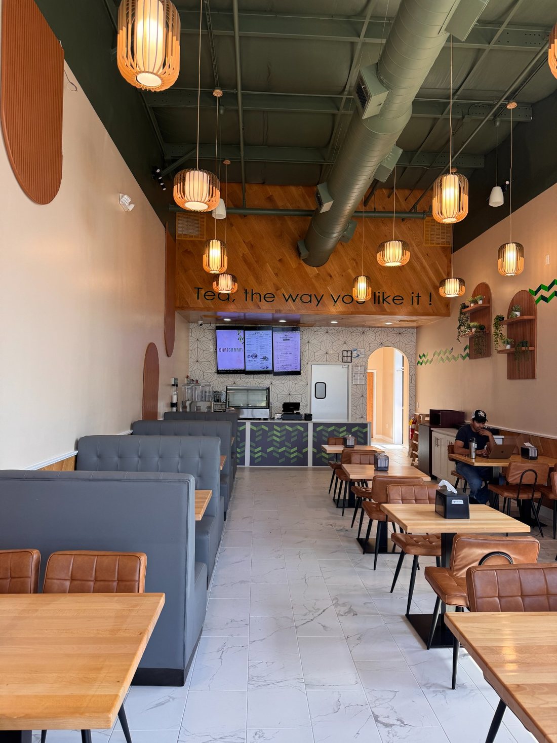 Inside the Chai Garam cafe in Suwanee